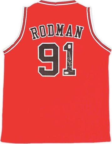 NBA - Dennis Rodman - Rood op maat gemaakte basketbaljersey, Nieuw