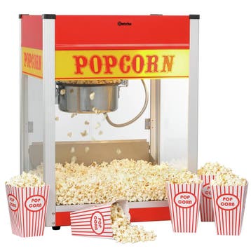 Popcornmachine | Rood | 1.5kW (230V) | 518x418x672(h)mm, Verzenden