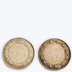 Frankrijk. Lot de 2 médailles de mariage françaises dont une