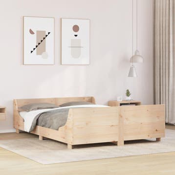 vidaXL Bedframe zonder matras massief grenenhout 160x200 cm, Verzenden, Nieuw