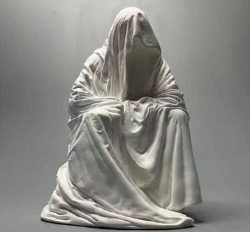 Beeld, Hooded Figure - 15 cm - Hars