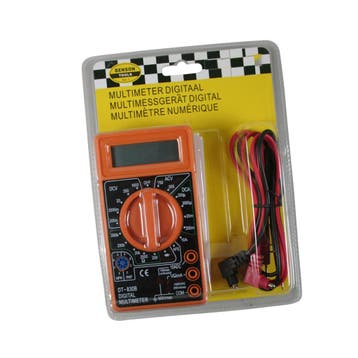 LCD digitale multimeter (oranje/rood), Verzenden