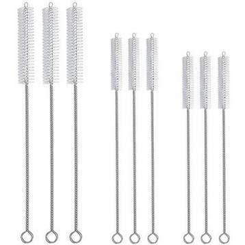Fako Bijoux - RVS Schoonmaakborstels Voor Rietjes - 9 Stuks, Verzenden, Nieuw