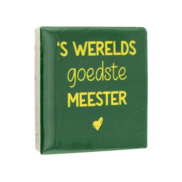 Homebound Magneettegeltje meester, Huis en Inrichting, Woonaccessoires | Tekstborden en Spreuken, Ophalen of Verzenden, Nieuw