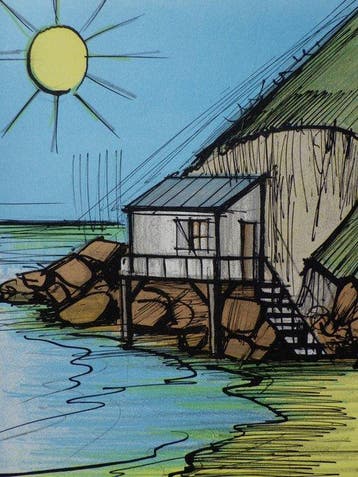 Bernard Buffet (1928-1999) - La petite plage