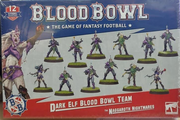 Warhammer Dark Elf Blood Bowl Team (Warhammer nieuw), Hobby & Loisirs créatifs, Wargaming, Enlèvement ou Envoi