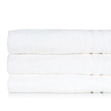 Badlaken Wit 70x130cm 100% Katoen - Treb ADH, Huis en Inrichting, Badkamer | Badtextiel en Accessoires, Verzenden, Nieuw, Overige kleuren
