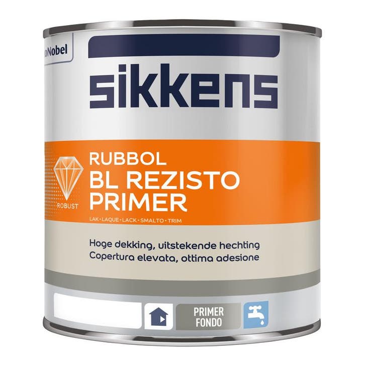 Sikkens Rubbol BL Rezisto Primer Wit 10L, Doe-het-zelf en Bouw, Verf, Beits en Lak, Wit, Nieuw, Verzenden