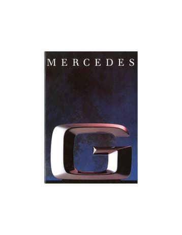 1991 MERCEDES BENZ G KLASSE BROCHURE ENGELS, Ophalen of Verzenden