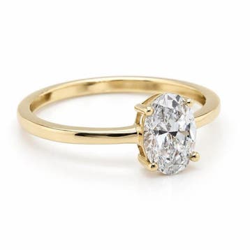Zonder minimumprijs - Ring - 14 karaat Geel goud - 1.03ct., Nieuw