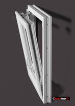 PVC Kunststof Draaikiep Raam 80x140, 80x170 en 80x215 Ug=1.1, Ophalen of Verzenden, Raamkozijn
