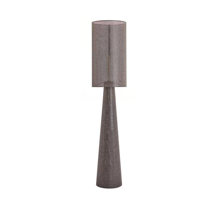 2dekans | Micky Vloerlamp - Linnen - Ø38x180cm - Bruin, Maison & Meubles, Lampes | Autre, Enlèvement ou Envoi