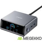 Anker Prime 6-in-1 Snellader 250W 4C/2A met Display Zwart, Verzenden
