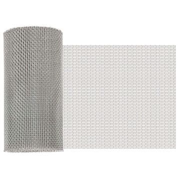 vidaXL Mesh Scherm 20 x 1000 cm 8 Mesh Roestvrij staal 201, Verzenden, Nieuw