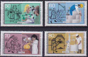 Duitsland - 1986 - Beroepen - Postfris, Postzegels en Munten, Postzegels | Europa | Duitsland, Verzenden, BRD, Postfris