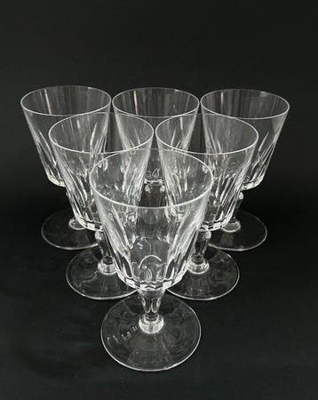 Baccarat Set 6 Bicchieri Acqua in Cristallo - Modello, Antiek en Kunst