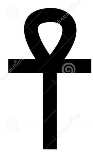 Ankh symbool steekschuimvorm oase voor verse bloemen, Nieuw