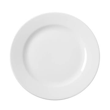 Borden | DELTA | Porselein | Wit | 12 Stuks | Ø200x20(h)mm, Verzenden, Nieuw in verpakking