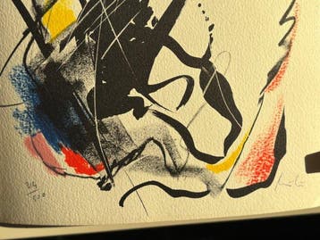 Jean Miotte (1926-2016) - Composition abstraite, Antiquités & Art