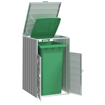 vidaXL Containerberging voor 1 container 72x81x115 cm staal, Doe-het-zelf en Bouw, Verzenden