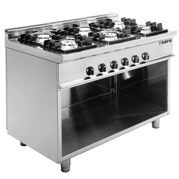 Fornuis | Gas | 6 Branders (3x 7.5kW + 3x 4.5kW) | Piëzo, Zakelijke goederen, Horeca | Keukenapparatuur, Nieuw in verpakking, Verzenden