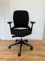 Steelcase Leap V2 Zwart (Actiemodel) - Scherpe Prijs, Verzenden, Zwart, Zo goed als nieuw, Bureaustoel
