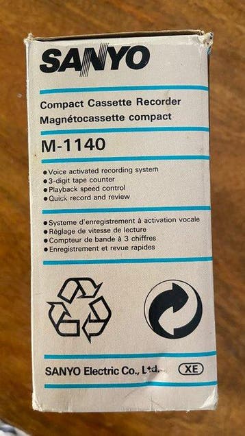SANYO - M-1140 Draagbare cassettespeler