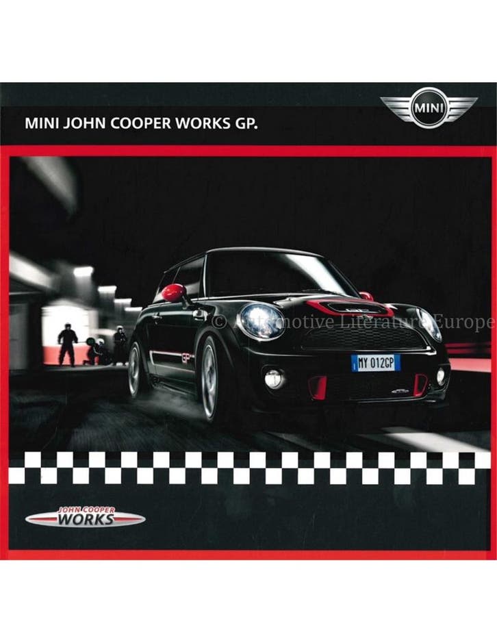 2012 MINI JOHN COOPER WORKS GP BROCHURE DUITS, Boeken, Auto's | Folders en Tijdschriften