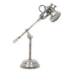 Tafel en bureaulampen Tafellamp Prescott silver, Huis en Inrichting, Lampen | Tafellampen, Overige materialen, 50 tot 75 cm, Verzenden
