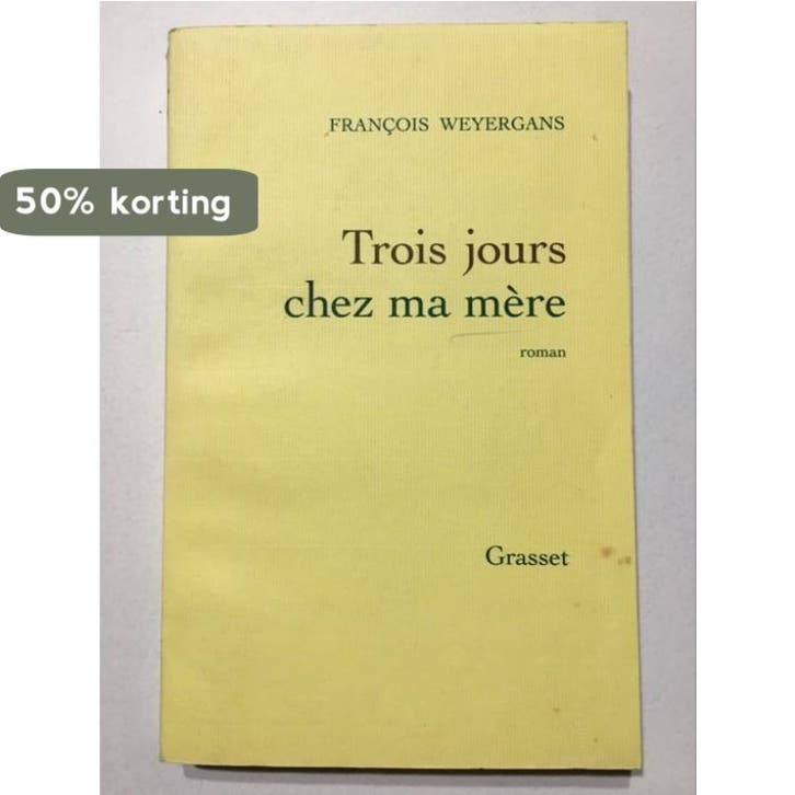 Trois Jours Chez MA Mere 9782246545910 Francois Weyergans, Livres, Langue | Anglais, Envoi