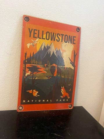 Vintage Yellowstone National Park reclamebord – Americana