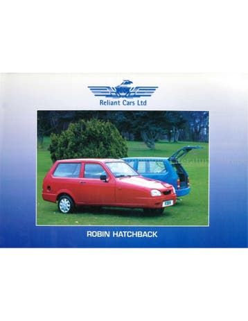 1999 RELIANT ROBIN HATCHBACK BROCHURE ENGELS, Nieuw