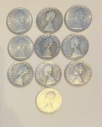 Italië, Republiek 500 Lire 1958/1966 (10 monete) (Zonder
