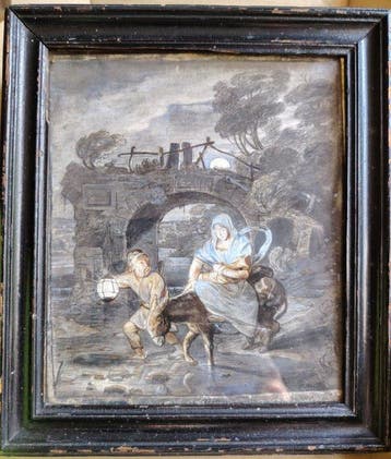 European School (XVII-XVIII) - Biblical Flight to Egypt