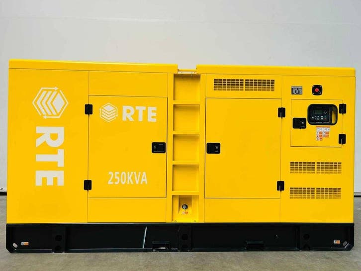 Veiling: Generator RTE 7155 Diesel 250kVA 2024 Nieuw, Articles professionnels, Machines & Construction | Générateurs, Enlèvement