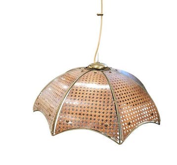 Plafondlamp - Rattan, Brons - Zeldzaam van de allerhoogste