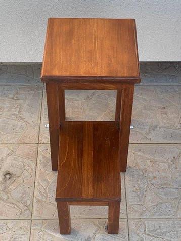 Escalier de cuisine - Bois, Métal - Tabouret, Antiquités & Art