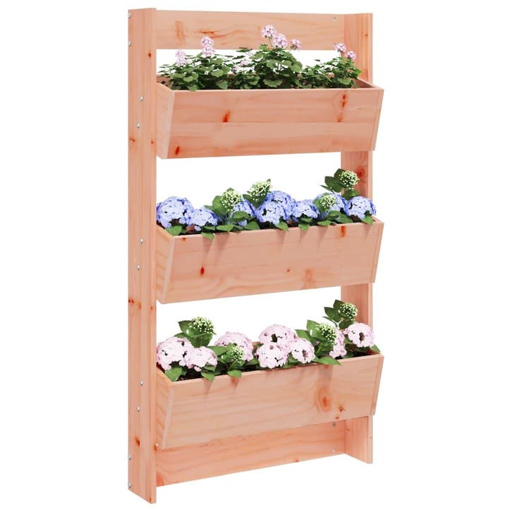 vidaXL Plantenbak wandmontage 3-laags 60x18,5x110 cm, Jardin & Terrasse, Pots de fleurs, Envoi