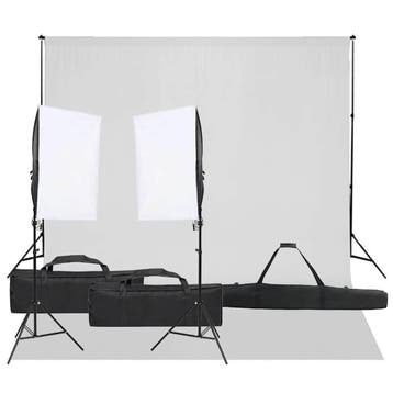 vidaXL Fotostudioset met verlichtingsset en achtergrond, Verzenden