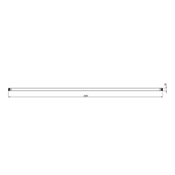 10× FORTEX FX31-L300 enkele truss buis lengte 300 cm zwart, Verzenden