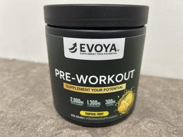 Veiling - 5x Evoya pre-workout Tropical fruit 300g