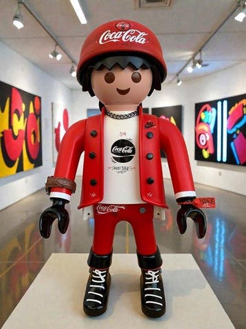 Playmobil - Figurine-jouet Playmobil COCA COLA RED STYLE XXL