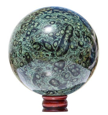 KAMR GEM | Monumentale 10,22 kg Groene Nebula Jaspis Bol –