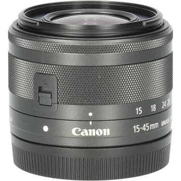 Canon EF-M 15-45mm f/3.5-6.3 IS STM - Zwart CM7257, Ophalen of Verzenden, Gebruikt, Overige typen, Zoom