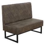 Horeca Bank | TROJE | Microvezel/Metaal | Olive | Zwarte, Verzenden