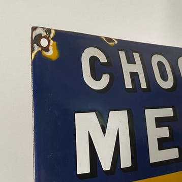 CHOCOLAT MENIER - Reclamebord - 60x40cm - Gemaakt van dikke