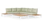 Suns Memphis loungeset 6-zits soft green - Sunproof met wit, Nieuw