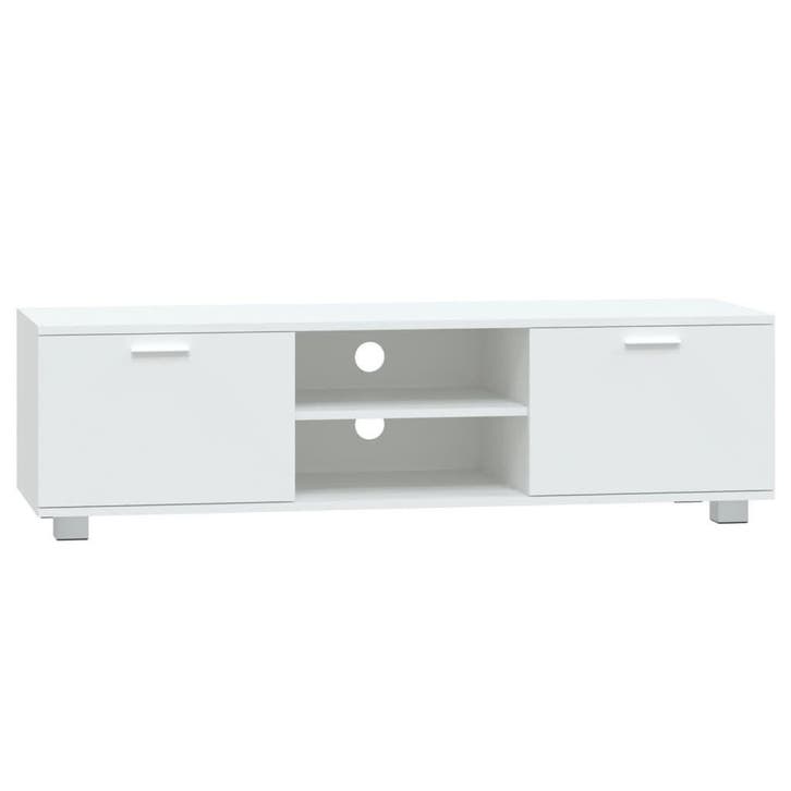 Tv-meubel 140cm wit | Retour deal | Nu -70% goedkoper, Huis en Inrichting, Kasten |Televisiemeubels, 25 tot 50 cm, Gebruikt, Metaal