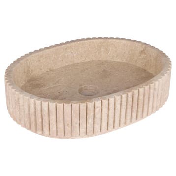 Waskom Differnz Ribba 50x36x12cm Marmer Beige, Ophalen of Verzenden, Overige typen