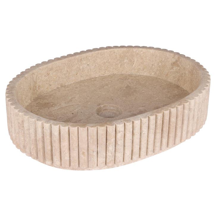 Waskom Differnz Ribba 50x36x12cm Marmer Beige, Bricolage & Construction, Sanitaire, Enlèvement ou Envoi